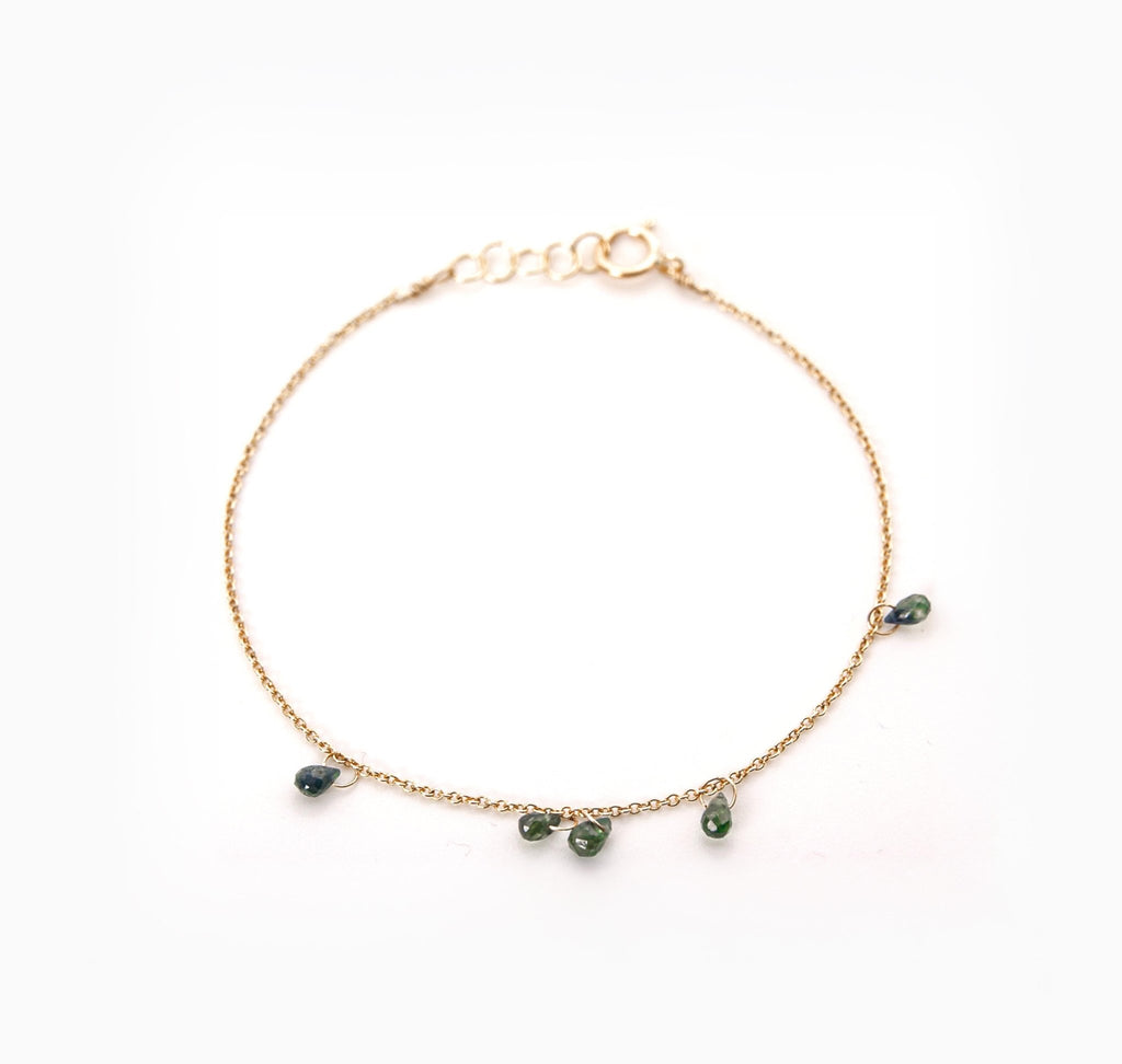 Bracelet saphir vert - LYLAN